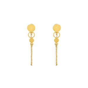 Brinco Gold Dots em Ouro Amarelo 18k