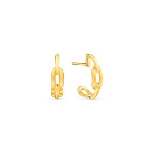 Brinco Argola Chains em Ouro Amarelo 18k