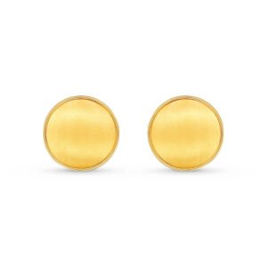 Brinco Glow Escovado em Ouro Amarelo 18k