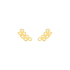 Brinco Gold Pavão em Ouro Amarelo 18k
