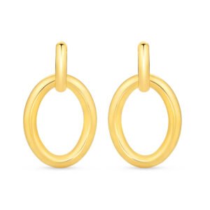 Argola Redonda em Ouro Amarelo 18k