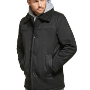 Jaqueta Masculina Sherpa Botões Calvin Klein - Preto Jaqueta Masculina Sherpa Botões Calvin Klein Preto p