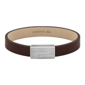 Pulseira Masculina Lacoste Couro Marrom - 2040071