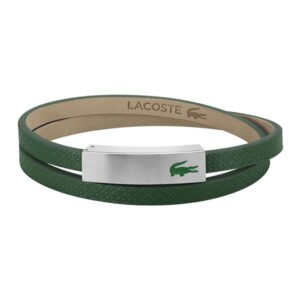 Pulseira Masculina Lacoste Couro Verde - 2040107