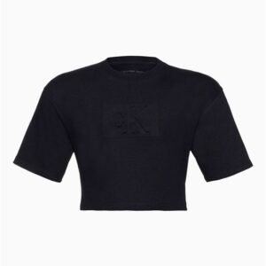 Camiseta Menina Logo Debossed - Preto Camiseta Menina Logo Debossed Preto 6