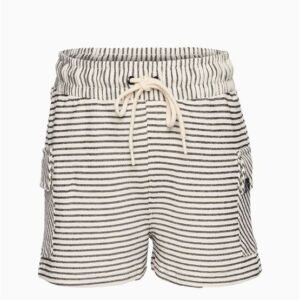 Short Menina Malha Moletinho Listrado - Marinho Short Menina Malha Moletinho Listrado Marinho 14