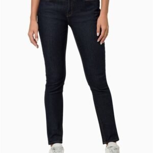 Calça Jeans Feminina Skinny Com Stretch Cintura Alta Calvin Klein Jeans - Azul Marinho Calça Jeans Feminina Skinny Com Stretch Cintura Alta Calvin Klein Jeans Azul Marinho 34