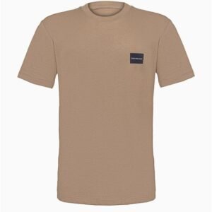 Camiseta Menino Logo Retângulo - Caqui Claro Camiseta Menino Logo Retângulo Caqui Claro 10