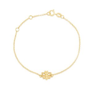 Pulseira Baby Borboleta em Ouro Amarelo 18k