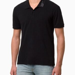 Polo Masculina Logo 1978 Address Calvin Klein Jeans - Preto Polo Masculina Logo 1978 Address Calvin Klein Jeans Preto Pp