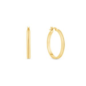 Argola Redonda em Ouro Amarelo 18k, 22mm