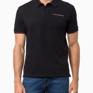 Polo Masculina Logo Calvin Klein Jeans - Preto Polo Masculina Logo Calvin Klein Jeans Preto p