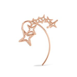 Brinco Life Ear Cuff Star Banho Ouro Rosé