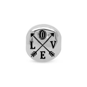 Separador Life Love Redondo em Prata 925
