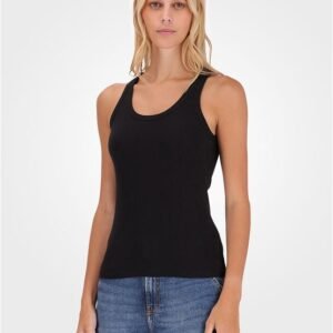 Regata Feminina Ribana Logo na Barra - Preto Regata Feminina Ribana Logo na Barra Preto m