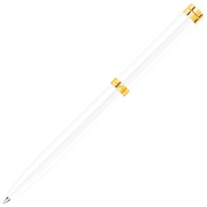 Caneta Life Slim Branca e Dourada