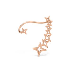 Brinco Life Ear Cuff Banho Ouro Rosé Star