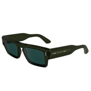 Óculos de Sol Masculino Retangular Calvin Klein - Khaki Óculos de Sol Masculino Retangular Calvin Klein Khaki u