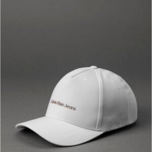 Boné Ckj Aba Curva 5 Gomos Sarja Logo Ve Calvin Klein Jeans - Branco Boné Ckj Aba Curva 5 Gomos Sarja Logo Ve Calvin Klein Jeans Branco u