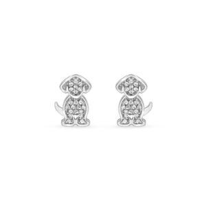 Brinco Life Lili Prata Cravejado Incolor