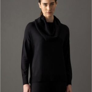 Tricot Feminino Gola Alta Calvin Klein - Preto Tricot Feminino Gola Alta Calvin Klein Preto Pp