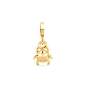 Pingente Life Bugs Besouro em Prata 925 com Banho de Ouro Amarelo 18k