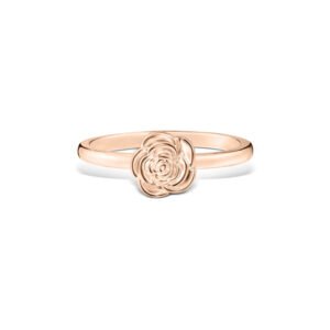Anel Life Flora Rosa em Liga Rosé com Banho de Ouro Rosé 18k