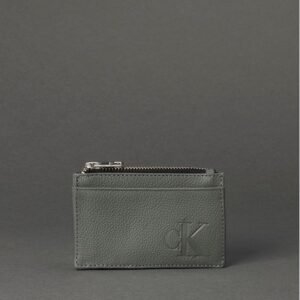 Porta Cartão Feminino Zíper Queima Calvin Klein Jeans - Chumbo Porta Cartão Feminino Zíper Queima Calvin Klein Jeans Chumbo u