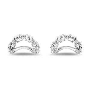 Brinco Life Ocean Prata Cravejado Incolor