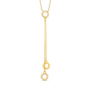 Pingente Gold Circle em Ouro Amarelo 18k com Diamantes