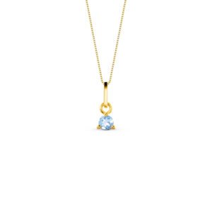 Pingente Colors em Ouro Amarelo 18k com Topázio Azul