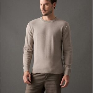 Tricot Masculino Ponto Arroz Calvin Klein - Caqui Medio Tricot Masculino Ponto Arroz Calvin Klein Caqui Medio g