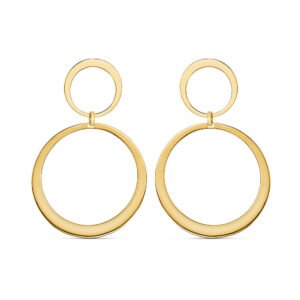 Brinco Pop Círculo em Ouro Amarelo 18k