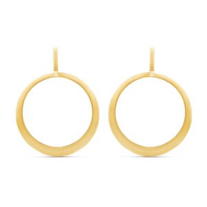 Brinco Pop Círculo em Ouro Amarelo 18k