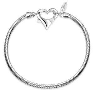 Pulseira Life Coração em Prata 925