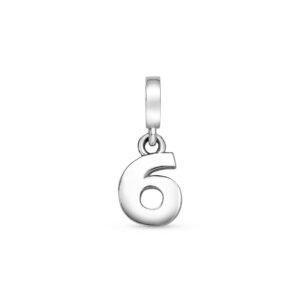 Pingente Life Número 6 em Prata 925