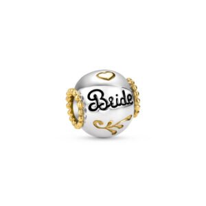 Separador Life Glossy Bride em Prata 925 com Banho de Ouro Amarelo 18k