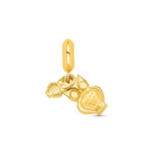 Pingente Life Animal Coruja em Prata 925 com Banho de Ouro Amarelo 18k