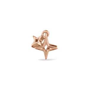 Separador Life Star em Liga Rosé com Banho de Ouro Rosé 18k