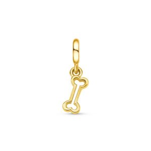 Pingente Life Animal Osso em Prata 925 com Banho de Ouro Amarelo 18k