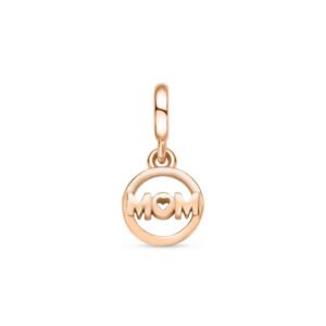Pingente Life Mom em Liga Rosé com Banho de Ouro Rosé 18k