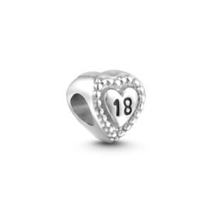 Separador Life Teen Coração 18 em Prata 925