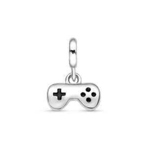 Pingente Life Digital Controle Game em Prata 925 com Esmalte