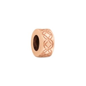 Stopper Life Flor com Liga Rosé com Banho de Ouro Rosé 18k