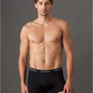 Kit 2 Cuecas Trunk Modern Cotton Calvin Klein Underwear - Preto Com Cinza Claro Kit 2 Cuecas Trunk Modern Cotton Calvin Klein Underwear Preto Com Cinza Claro Gg
