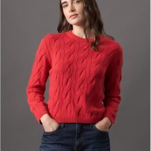 Colete Feminino Tricot Trançado Calvin Klein Jeans - Vermelho Colete Feminino Tricot Trançado Calvin Klein Jeans Vermelho g