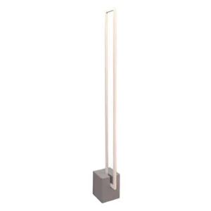 Luminaria De Piso Led Metal Cimento 46W 3000K Yamamura - BRANCO