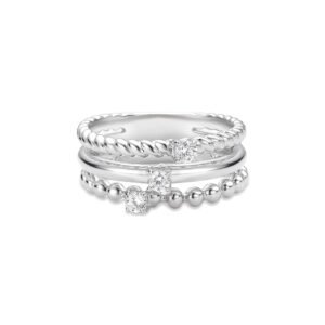 Anel Life Maxi II em Prata 925 com Pedras Incolores, 11mm