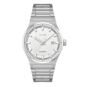 Relógio Boss Candor Automático Masculino Branco Prateado - 1514186