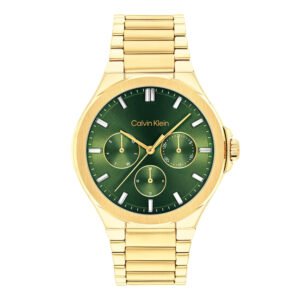 Relógio Calvin Klein Vibrancy Feminino Dourado e Verde - 25100053